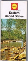 Eastern United States Shell Road Map 1967 Marked Jacksonville-Myrtle B-T... - $7.23