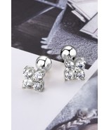 Moissanite S925 Four Leaf clover Earrings For weddings Earrings For events. - €90,37 EUR