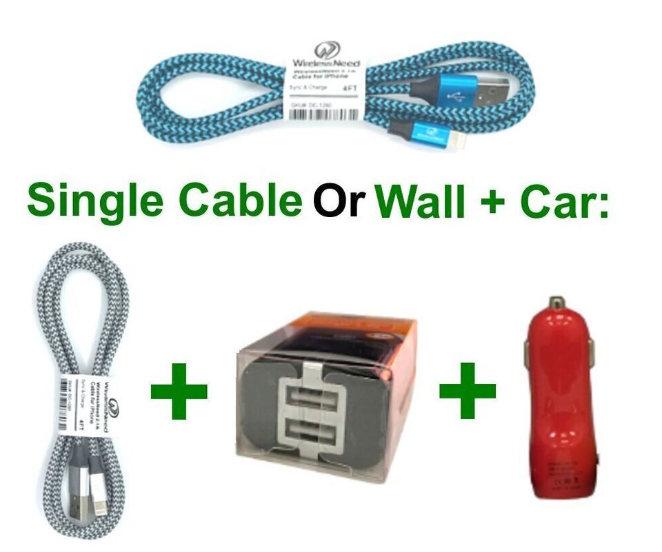 Charger Cable for iPhone 12 / 12 Pro / 12 mini and 12 Pro Max /w Wall + ... - $5.92+