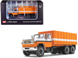 1970 Chevrolet C65 Grain Truck Orange and White 1/64 Diecast Model by DCP/First  - £66.84 GBP
