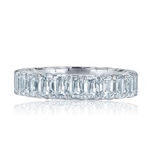 Smaragd Schliff Kunstdiamanten Grown Diamant Full Eternity Band 14k Gold - $88,061.20 MXN+