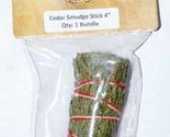 Cedar Smudge Stick 3-4&quot; - $19.16