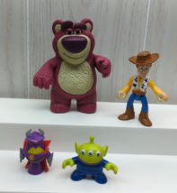 Fisher Price Imaginext Toy Story Woody Lotso Bear Alien Zurg figures lot 4 - $15.42