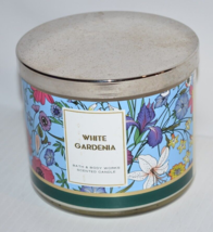 Bath &amp; Body Works Three Wick Candle White Gardenia Floral 14.5 Jar - $18.32