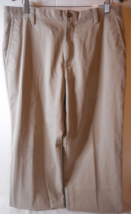 Dockers Dress Pants Mens W36xL30 Khaki Flat Front Classic Fit Straight Leg ALTER - £14.81 GBP