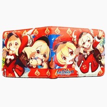 Hot game genshin impact wallet short purse for student whit credit card holder thumb200