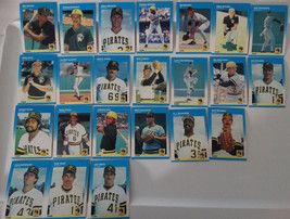 1987 Fleer Pittsburgh Pirates Team Set Of 24 Baseball Cards No Barry Bonds - $3.00
