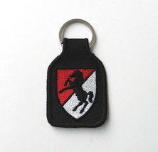 US 11TH ARMY CAVALRY EMBROIDERED KEY CHAIN KEY RING 1.75 X 2.75 INCHES - $5.64