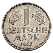 1957-D Germania Repubblica Federale Mark (Condizioni XF) KM# 110 - £62.38 GBP