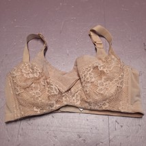 SHCER Bra Women D75 34C Beige Underwired Soft Lace Accent - $9.24