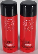 2X Sexy Hair Big Powder Play Shampoo 1.76oz ea - £23.39 GBP