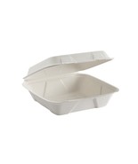 Ecosource Compostable Paper Tableware Lg. Hinged Clam Square Container -... - $1,733.01 MXN