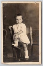 Ad Oklahoma RPPC Darling Boy Shipman Bullard c1913 Photo on Chair Postcard F23 - £11.74 GBP