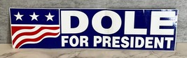 VTG 1996 Dole For President Bumper Sticker 11.5&quot; x 3&quot; NOS - £5.95 GBP