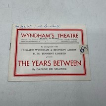 Vintage Playbill Theater Program Wyndham Theatre The Years Between 1940&#39;s - £29.16 GBP