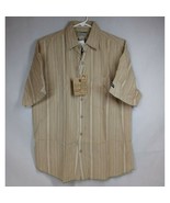 NWT U.S.Expedition Men&#39;s Button Down Shirt Olive &amp; Tan Plaid Size Small - $26.94 CAD