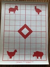 IHMSA Paper red Silhouette Targets - 50 Small Bore Rifle paper targets. - $212.33 MXN