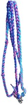 Horse Western 8&#39; Long Nylon Braided Knotted Barrel Roping Reins Tack 607512 - $405.12 MXN