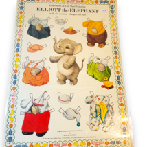 1987 Elliot The Elephant Paper Doll Set By Judy M. Johnson Merrimack Sealed New - $6.50