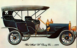 1906 Model K Touring Car Henry Ford Auto Museum MI Dexter Chrome Postcard - £6.24 GBP