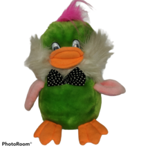 TBI Plush Green Duck Polka Dot Bow Plush Stuffed Animal 11&quot; - £15.64 GBP