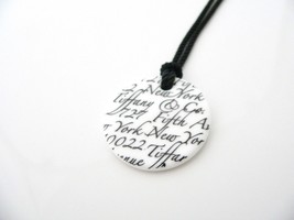 Tiffany &amp; Co Notes Necklace Silver White Bone Pendant Chain Love Gift T and Co - £185.12 GBP