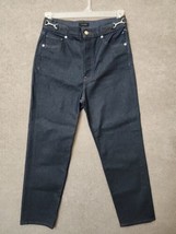 Express Mom Ankle Jeans Womens 6 Blue Dark Wash Denim Super High Rise Cotton NEW - £19.25 GBP