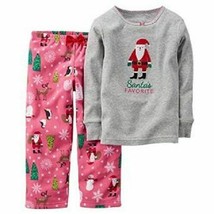 Carter's Infant Girls 2pc Pajamas Santa Christmas Santas Favorite Size 12M NWT - $11.29
