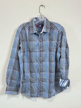 Robert Graham Shirt Mens M Campbelltown Plaid Check Colorful Flip Cuff D... - $49.49