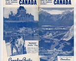 1940 Canadian Pacific Suggestions For Your Vacation in Friendly Canada B... - £17.36 GBP