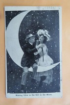 Valentine Postcard (1909) Making Love to the Girl In the Moon (B318) - £7.98 GBP