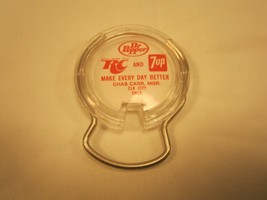 Vintage Plastic Dr Pepper RC &amp; 7up KEY RING  [Y113A2] - £4.59 GBP