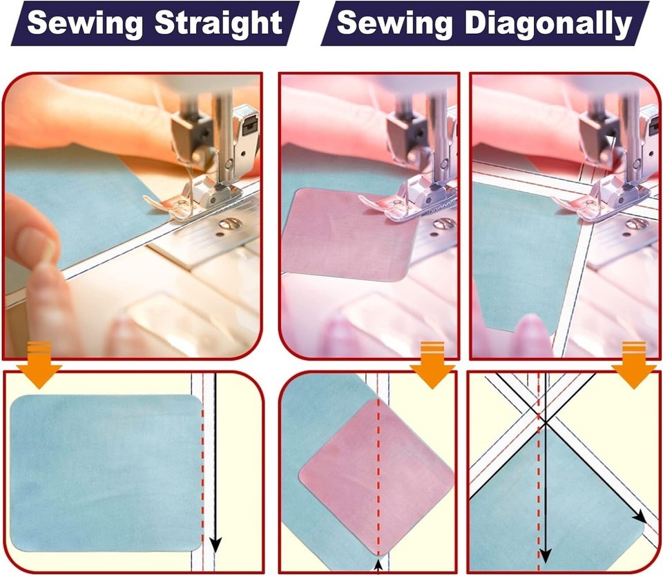 1/4" Seam Diagonal Seam Tapes - 10Yard Each Roll Sewing Basting 2 Pack Item image 3