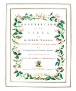 A Description of the Villa of Mr. Horace Walpole: With an Inventory of t... - $31.49 CAD