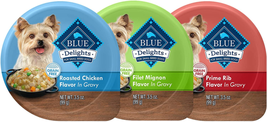 Delights Natural Adult Small Breed Wet Dog Food Cups, in Gravy, Filet Mignon, Pr - £40.37 GBP+