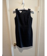 Talbots Classic LBD Sleeveless Black Irish 100% linen Shift Dress Size 4... - €27,12 EUR