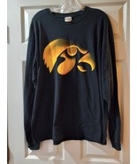 Iowa Hawkeyes Long Sleeve Shirt Adult Size XL Black - £14.15 GBP