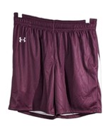 Burgundy Lacrosse Practice Shorts Mens L Large Maroon with Pockets Under... - £17.33 GBP
