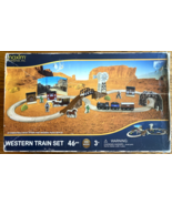 Maxim western train set 46 pcs. real wood - $39.99
