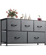 Wlive Wide Chest Of Drawers, Fabric Dresser, Storage Organizer Unit With... - $1,122.26 MXN