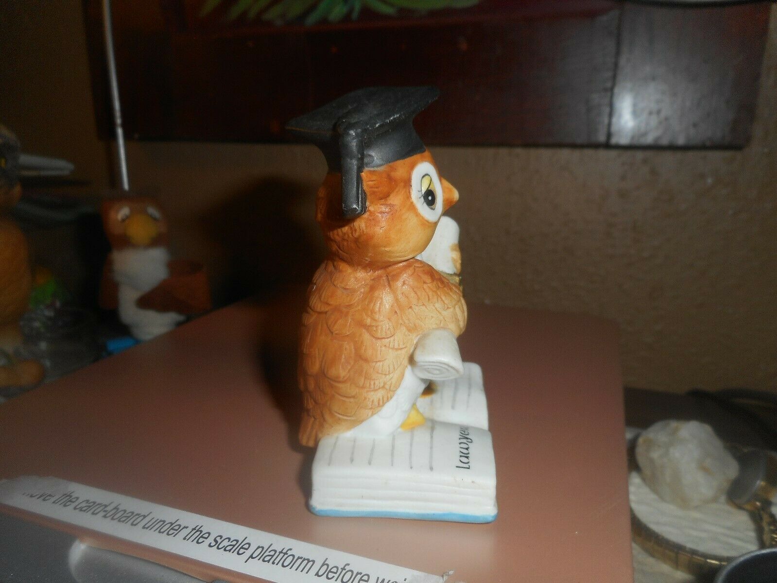 Vintage Lefton Graduation Owl Lawyer Black Cap 1986... #05418 - $18.04