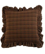 Rustic Plaid Euro Sham with Cabin Bear Design - $208.85