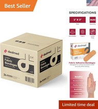 Sterile Fabric Adhesive Bandages, 1x3 Inch - 100 Individually Wrapped St... - $93.99