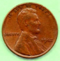 1942 Lincoln Wheat Penny- Circulated - $7.99