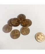 1983 1 Rappen Switzerland PennyHelvetia Cross Coin BU - $6.90 CAD