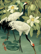 Art Wall art Canvas Print Oil painting Picture Red-crowned Crane on canvas - £8.44 GBP+