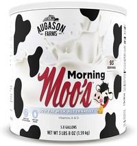 Augason Farms Morning Moo&#39;s Low Fat Milk Alternative 3 lbs 8oz #10 Can Long Term - £35.44 GBP