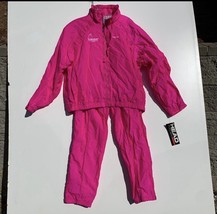 Vintage Staff Head Sportswear Pink Tracksuit Windbreaker Ski Set 80’s Women’s L - £37.47 GBP