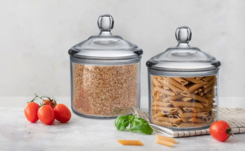 Cookie Jar, Candy Dish with Lid, Clear Acrylic Airtight Jar for Nuts, Cookies, C Item image 3