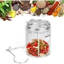 Spice Filter, Stainless Steel Spice Basket Filter With Chain Hook Strain... - £20.75 GBP